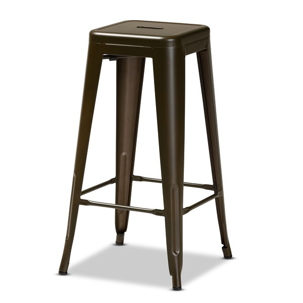 Horton Modern and Industrial Styled Stackable Metal Bar Stool Set(4pc)