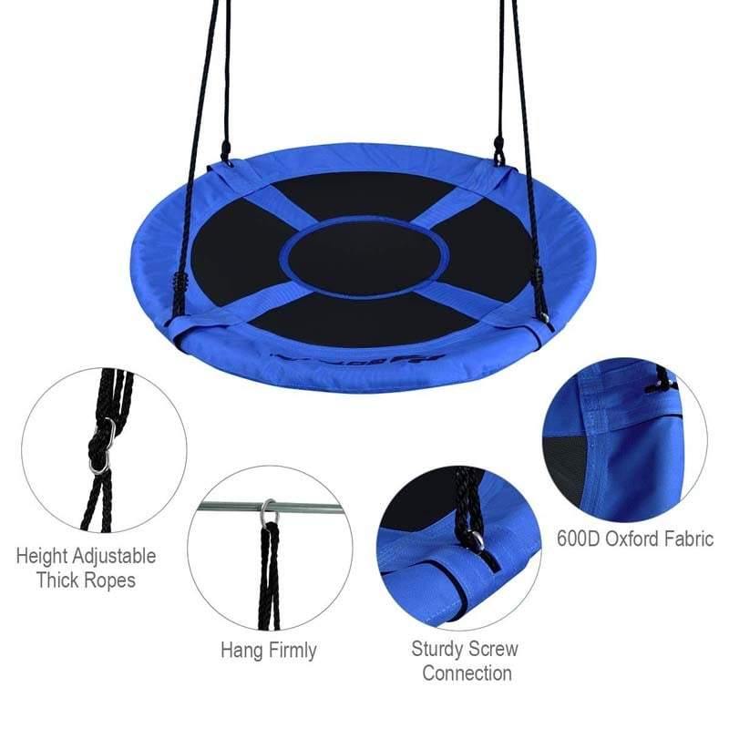 40 Inch Flying Saucer Tree Swing for Kids Adults