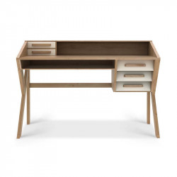 Bureau Origami 135X55X94CM Crème Ethnicraft - Mobilier Intérieur - GRIIN