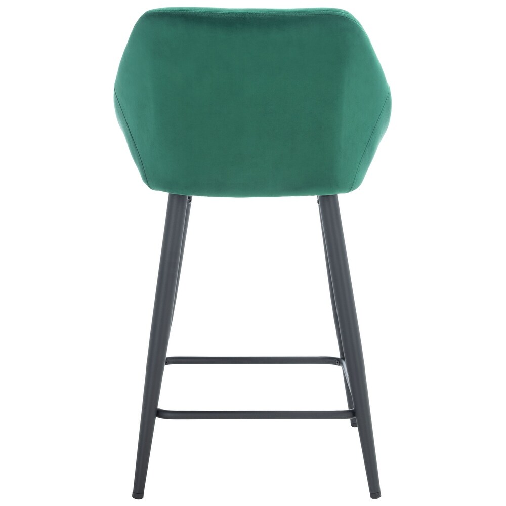 SAFAVIEH Zorica 25 inch Velvet Counter Stool   21.3\