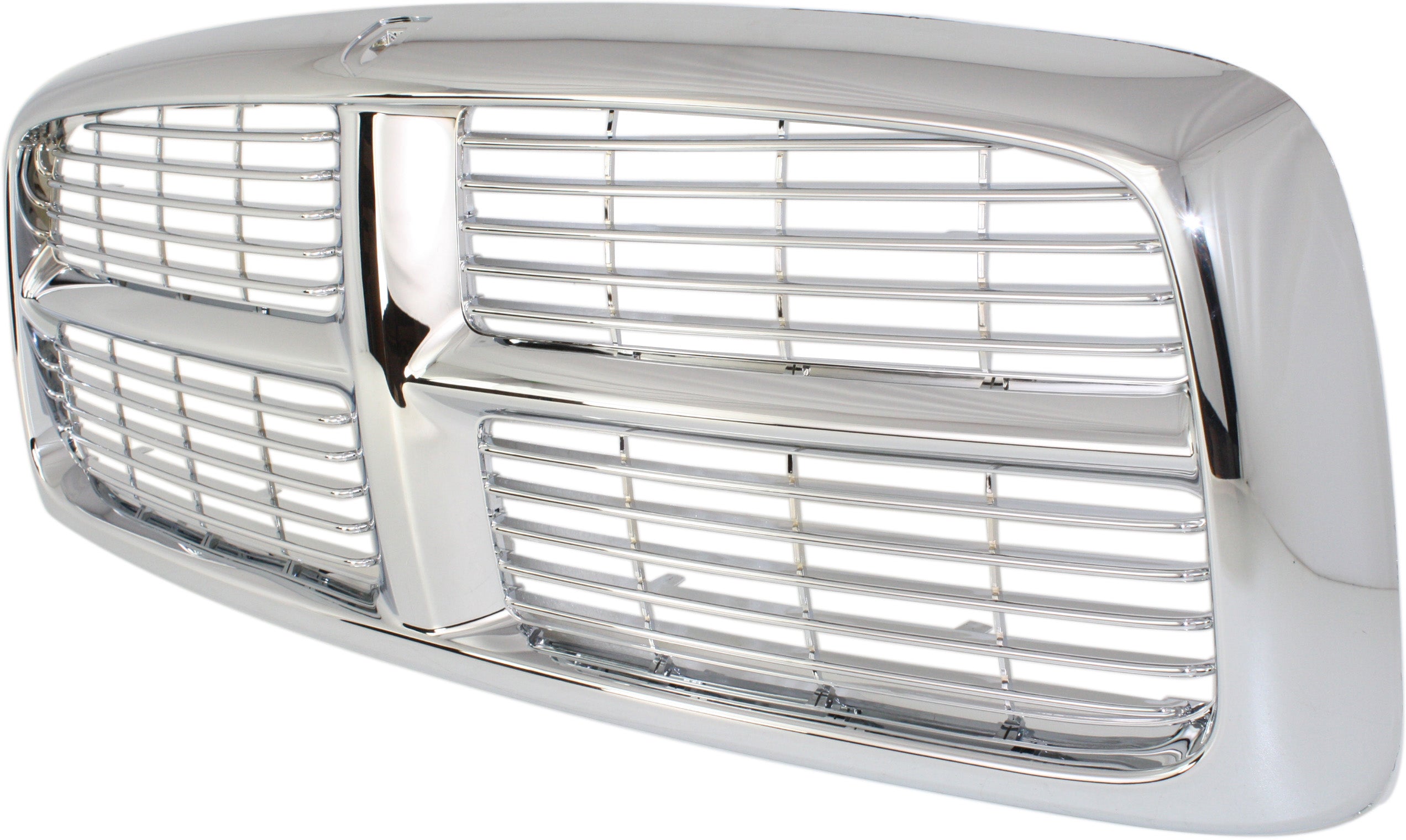 Grille Assembly Compatible With 2003-2005 Dodge Ram 3500 2500 Chrome Shell and Insert