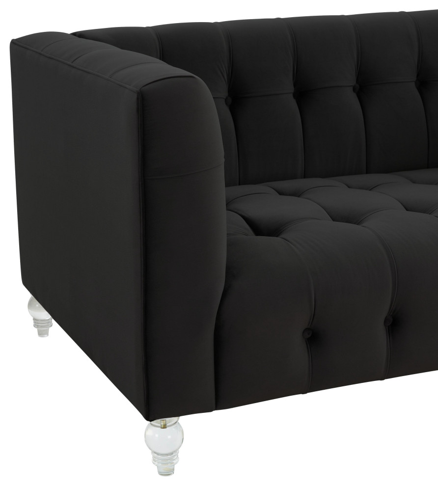 Bea Velvet Loveseat   Traditional   Loveseats   by TOV Furniture  Houzz