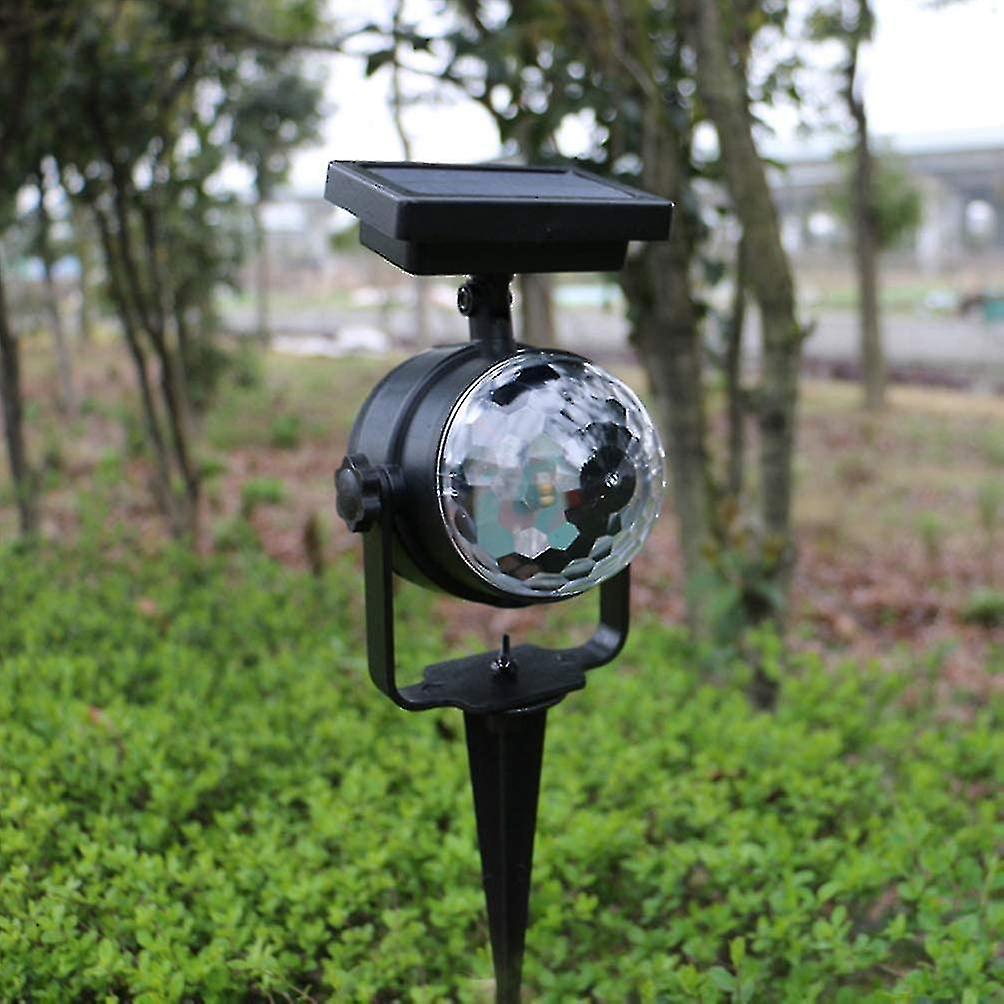 Solar Rotating Christmas Flood Light Lawn， Birthday， Party， Ktv， Wedding， Outdoor