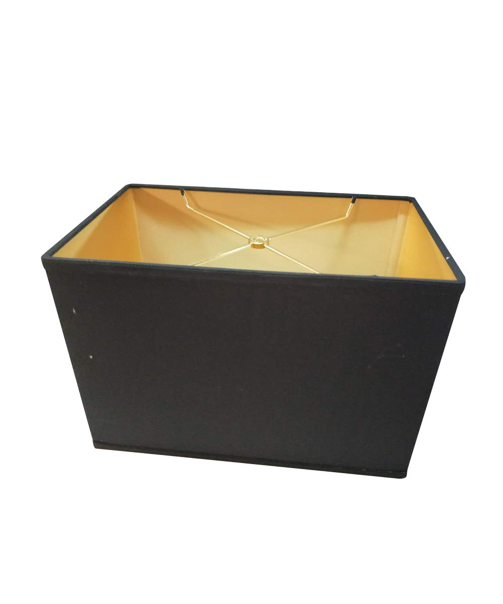 Softback Black Rectangular Drum Lampshade (16x10) (16x10) x 11