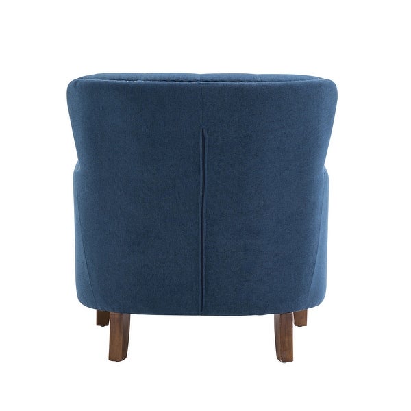 Porthos Home Idir Accent Chair， Fabric Upholstery， Rubber Wood Legs