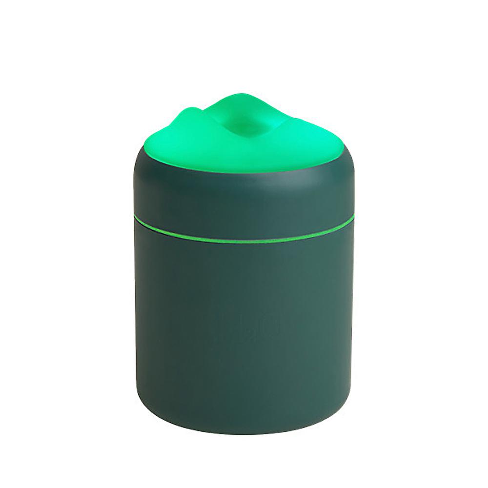 Green Car Mini Humidifier Large Capacity Mute Humidification Usb Air Fresher Home Use Office Desktop Night Light Mist Air Diffuser