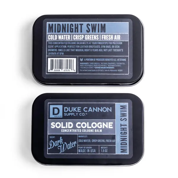 Duke Cannon Midnight Swim Solid Cologne