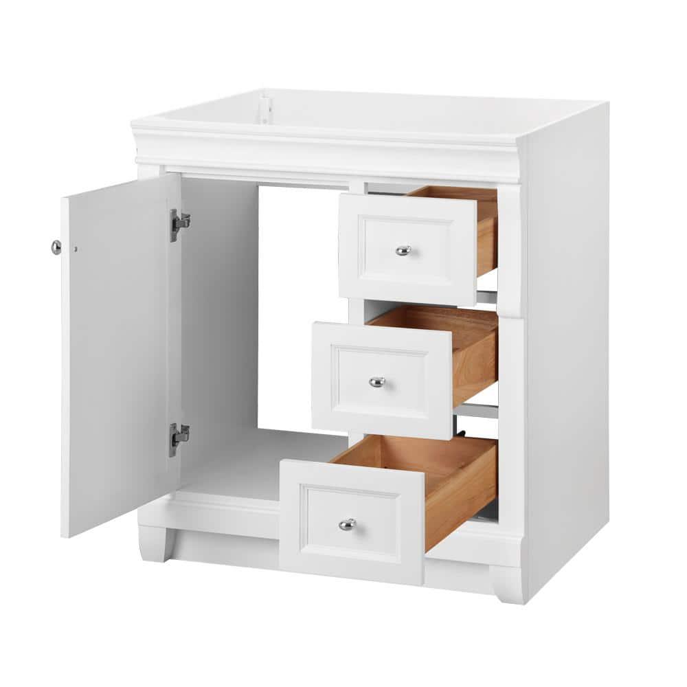 Home Decorators Collection Naples 30 in W x 2175 in D Bath Vanity Cabinet in White