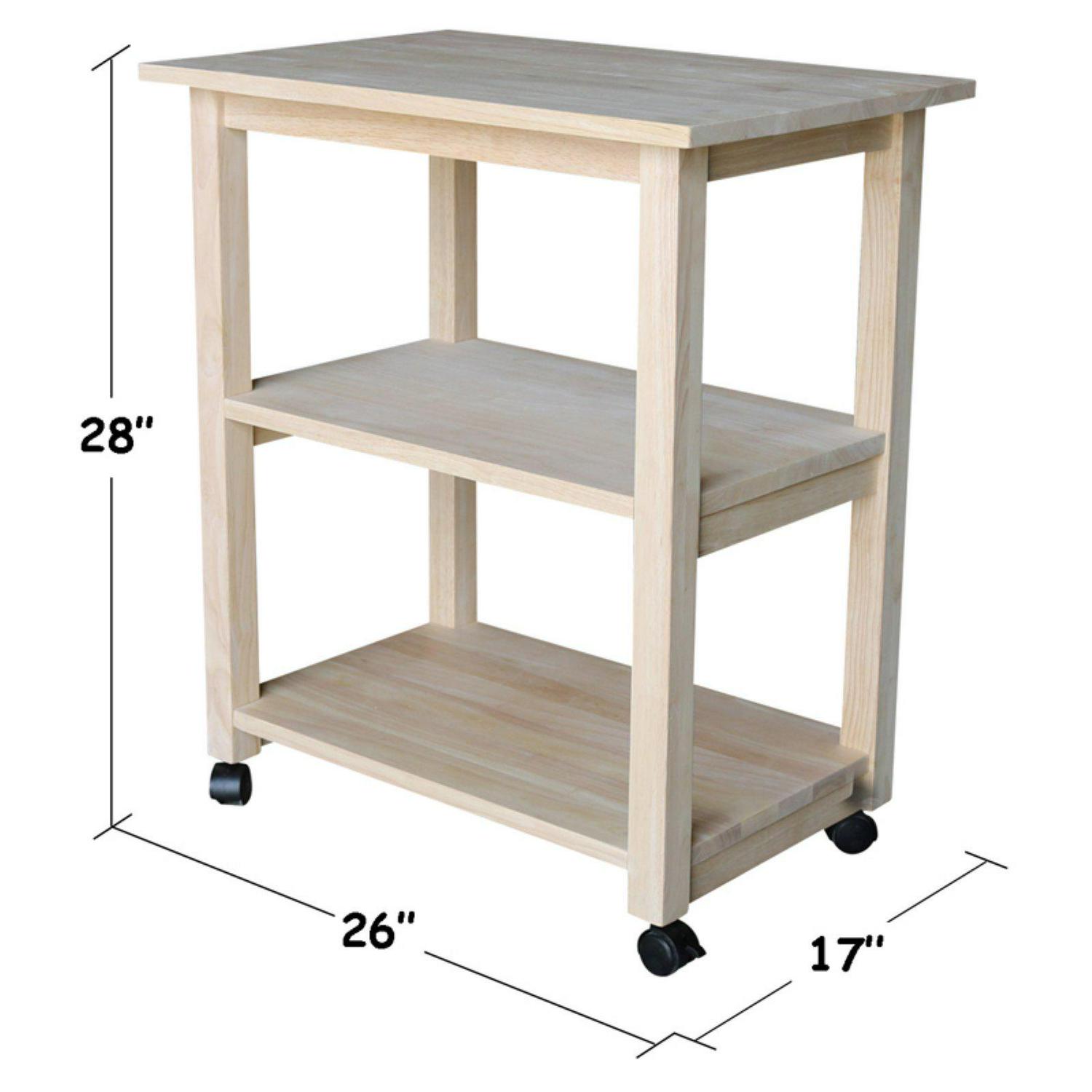 International Concepts Contemporary Microwave Cart