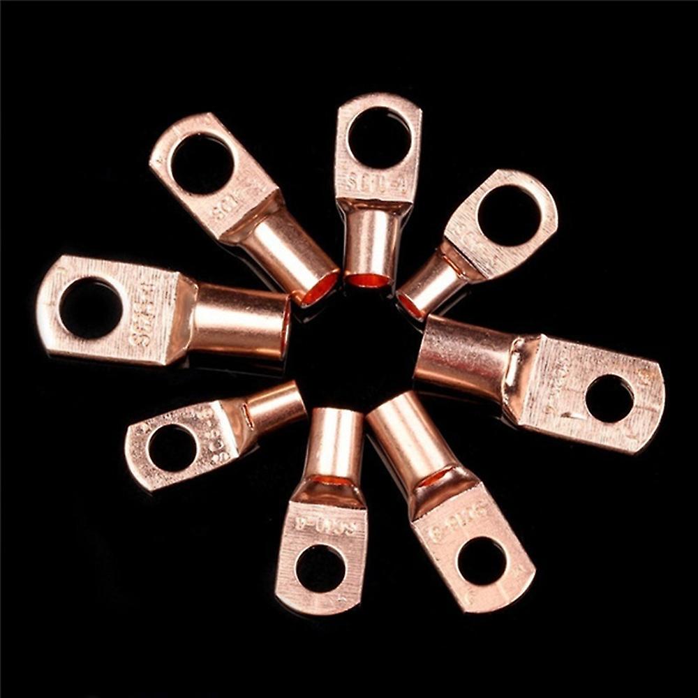 Born Pretty 60/100/240pcs Copper Lug Ring Wire Connector Bare Cable Electric Crimp Terminal Sc6-6 Sc6-8 Sc10-6 Sc10-8 Sc16-6 Sc16-8 Sc25-6