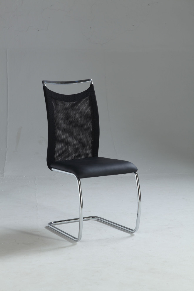Meshed Back Cantilever Side Chair (Set of 2)   Contemporary   Dining Chairs   by HedgeApple  Houzz