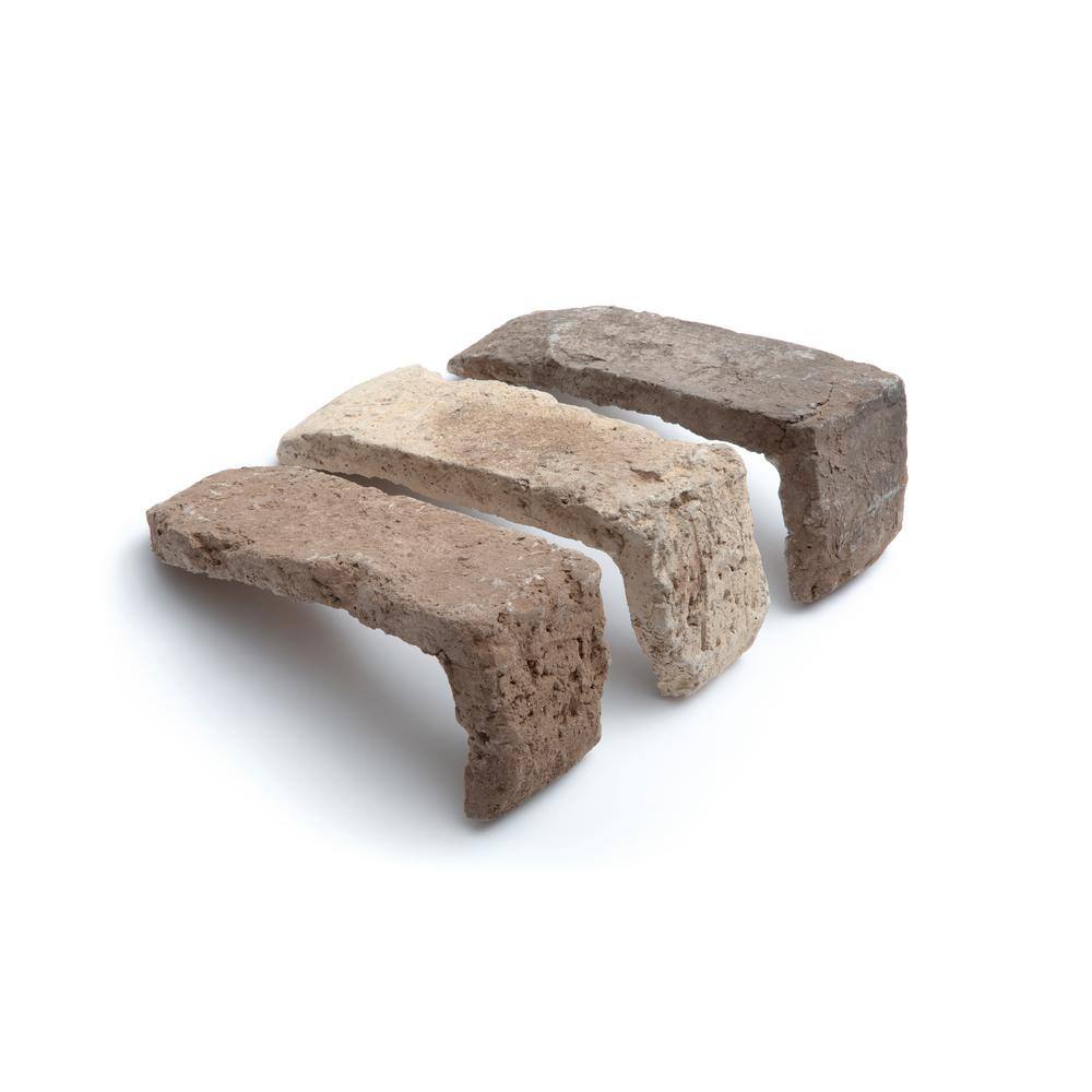 Koni Brick Old Chicago Cafe 7.08 in. x 2.50 in. Thin Brick 7.87 lin. ft. Corners Manufactured Stone Siding KBCN-456CAFE