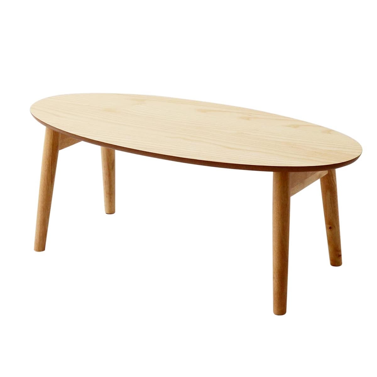 Wood Folding Coffee Table Oval (35.4