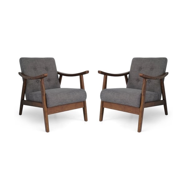 Chabani Mid-Century Modern Accent Chairs (Set of 2) by Christopher Knight Home