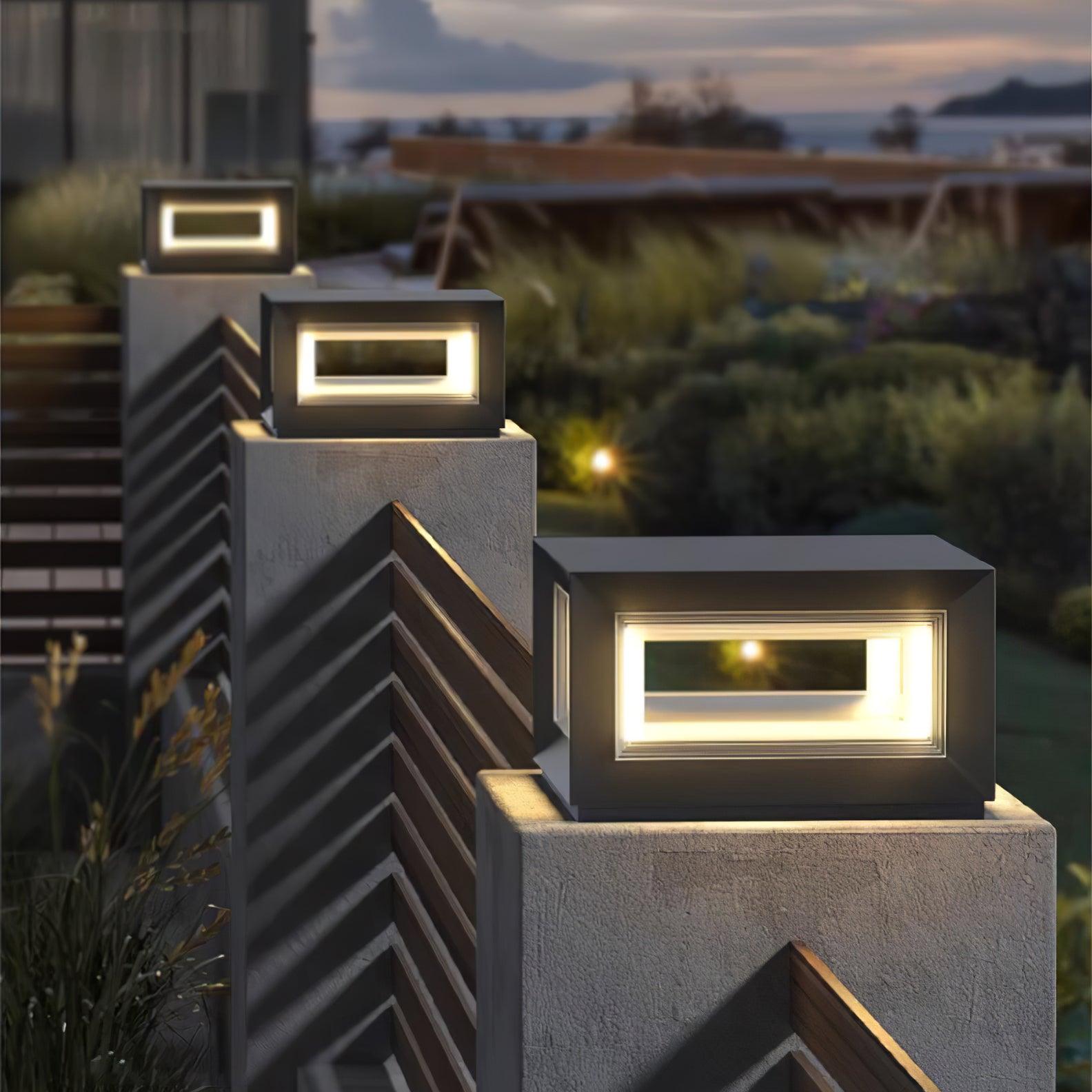 Light Cube Outdoor Post Light