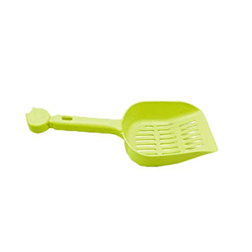 TureClos Candy Color Cat Sand Shovel Hollow Out Litter Scoop Plastic Scooper Pet Long Handle Cleaning Tool