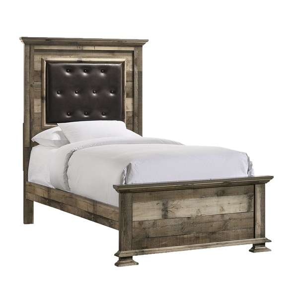 Picket House Furnishings Shayne Twin Panel 5PC Bedroom Set in Drift - - 31584324