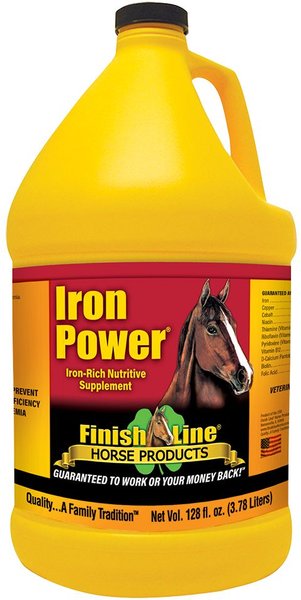 Finish Line Iron Power Horse Supplement， 128-oz bottle