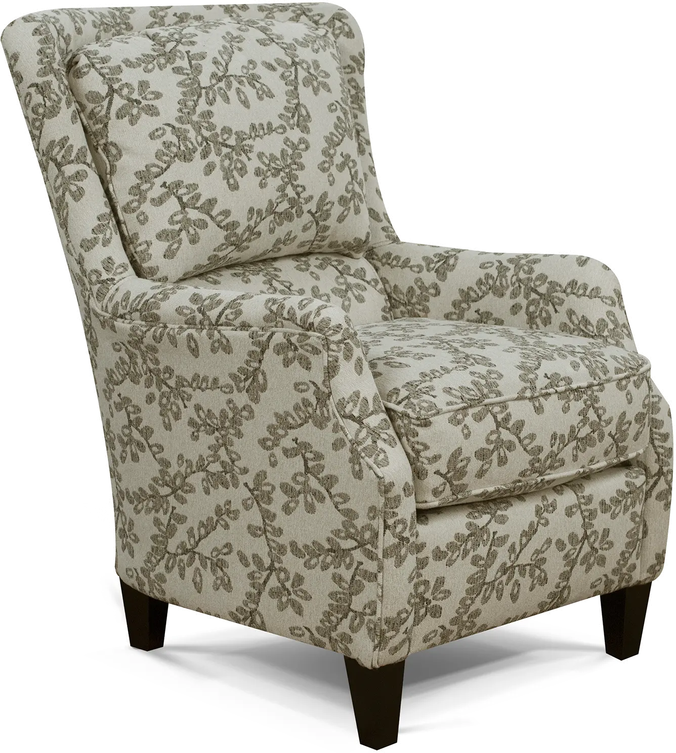 Loren Neutral French-Inspired Wing Accent Chair