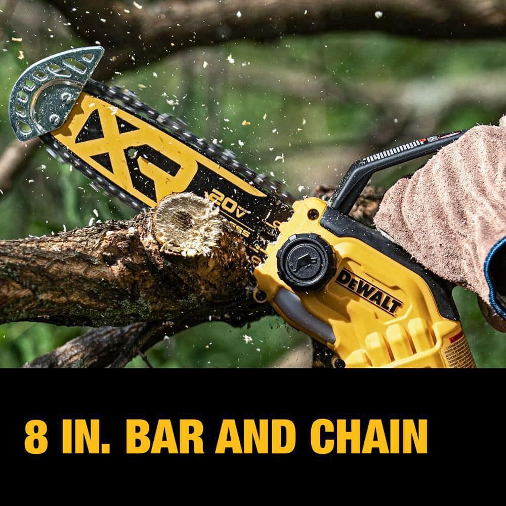 DEWALT 8 in 20Volt Pruning Electric Battery Chainsaw