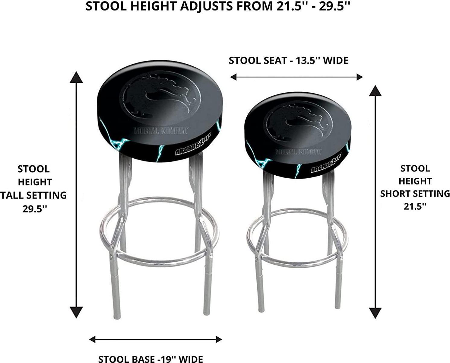 Arcade1UP  Midway Legacy  Mortal Kombat Adjustable Gaming Stool