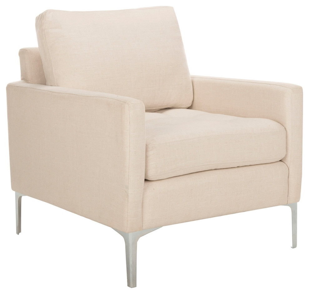 Joyce Linen Blend Arm Chair   Contemporary   Armchairs And Accent Chairs   by V.S.D Furniture  Houzz