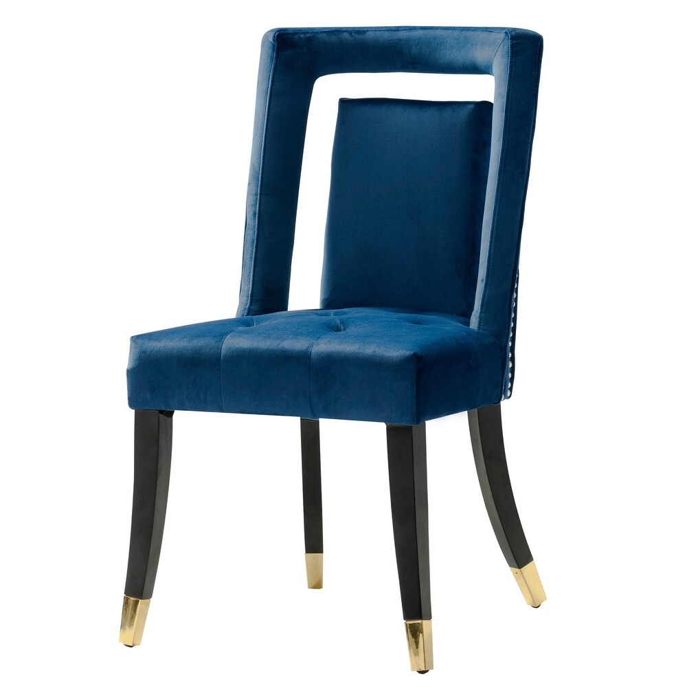 Gracewood Hollow Dhruv Velvet Dining Chairs (Set of 2)   N/A