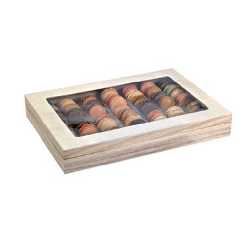 PackNwood 210BBOXATLASF Macaron Solutions Atlas Lunch/Macaron Box， 1/1， 16/CS