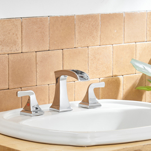 8 in. Widespread 2 Handle Waterfall Bathroom Sink ...