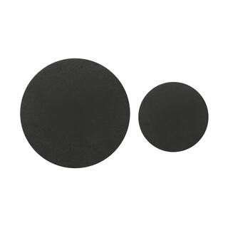 Everbilt (4) 7 in. and (4) 3-12 in. Beige and Black Round Felt Heavy Duty Furniture Slider Pads for Hard Floors (8-Pack) 4713044EB