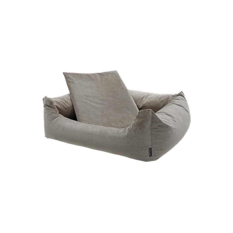 Madison Velours Dog Bed Taupe S