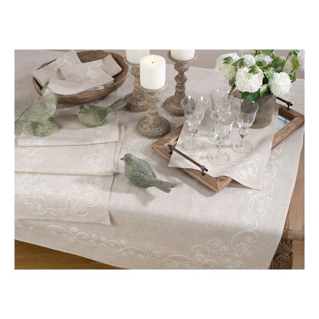 Tablecloth Khaki Saro Lifestyle