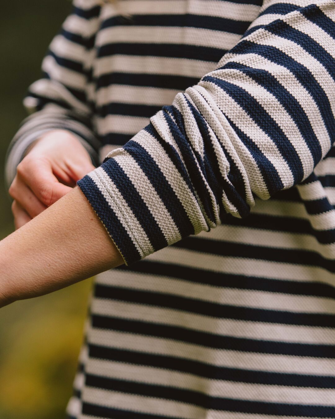 Panorama Striped LS T-Shirt - Deep Navy