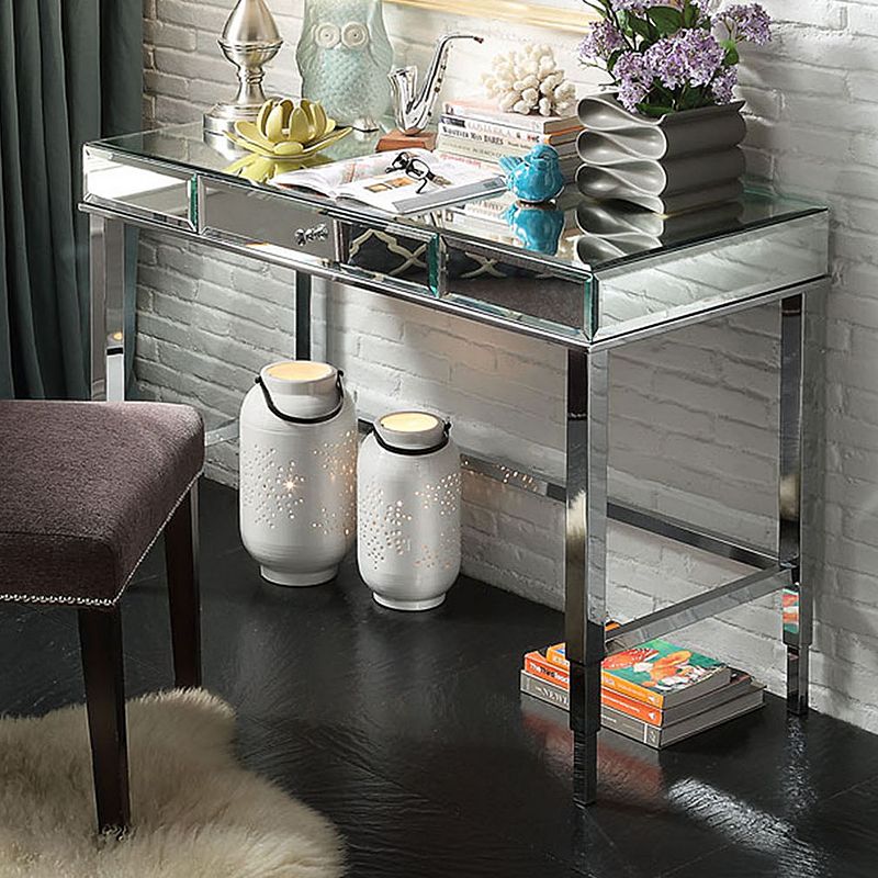 HomeVance Eleos Mirrored Desk