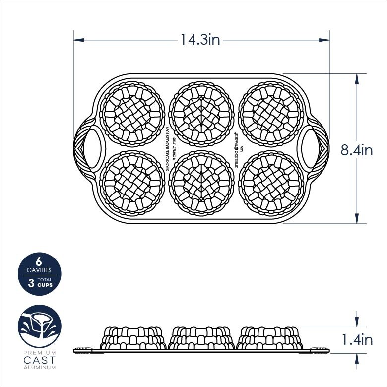 Nordic Ware Shortcake Baskets Pan
