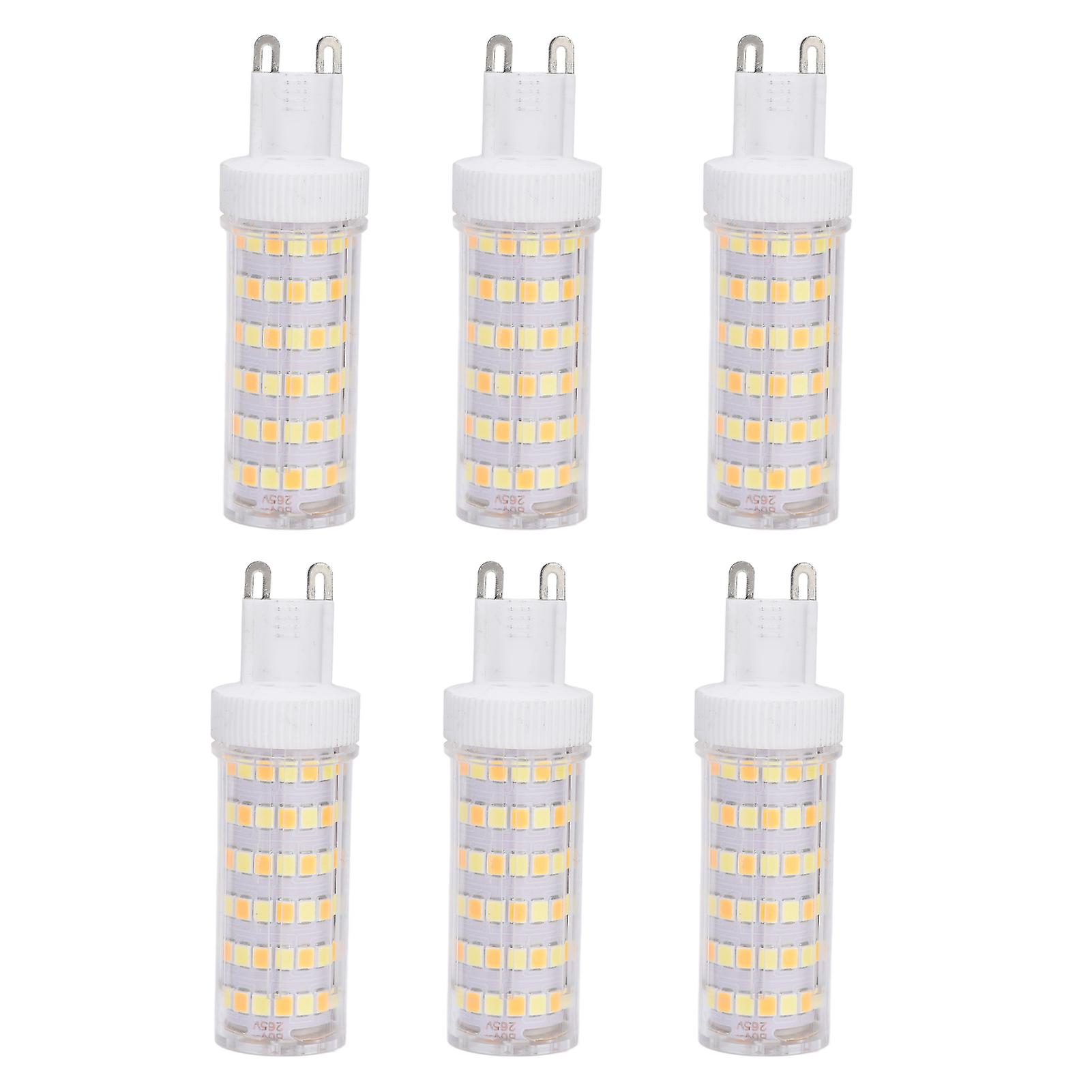 6pcs 104led Light Bulb 12w 85265v G9 Bulb 3 Light Color Small Wall Lamp Bulb For Home