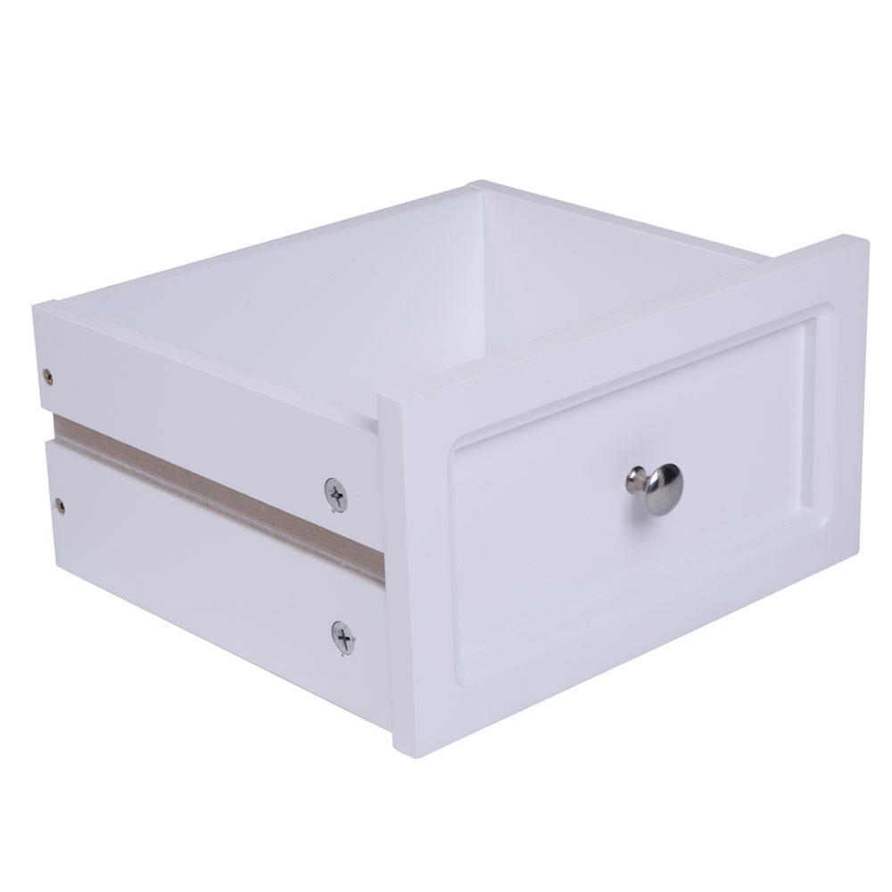 Set of 2 Country Style Bedside Tables Cabinet 2 Drawer Night Stand Storage Furniture Shelf White