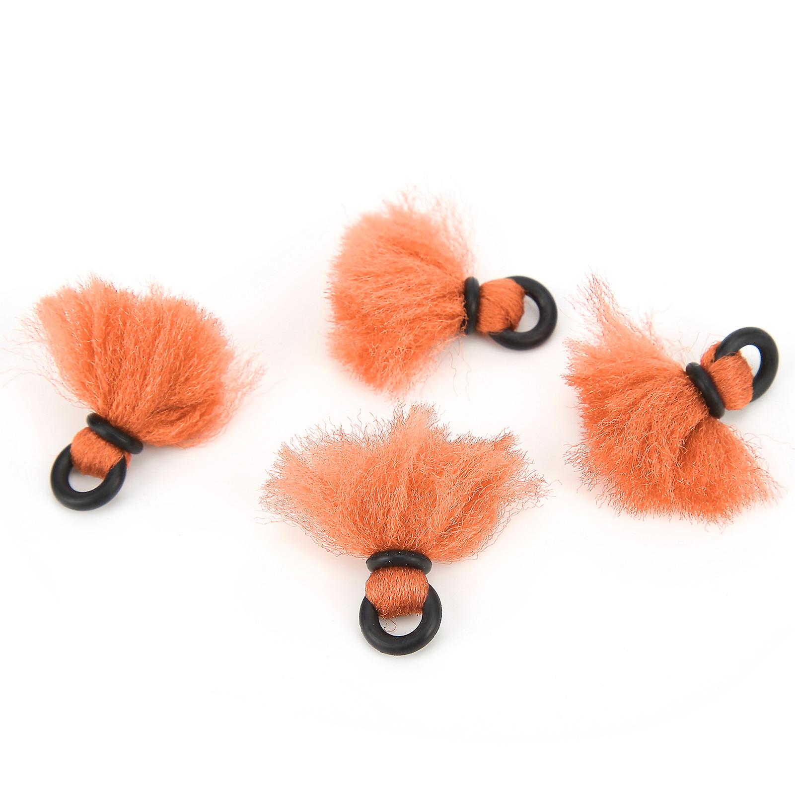 4pcs Fly Fishing Float Yarn Strike Indicators Drift Hook Positioning Floats Bobbersorange