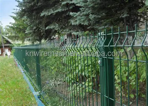 Welded Mesh Fence Metal Garden Fence  3D Curved  Panel Factory Supply Directly in US UK