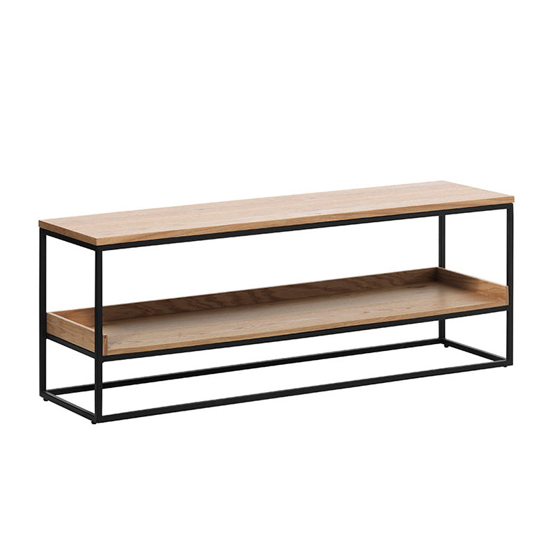 RIVOLI Bench 120cm - Natural Oak / Black