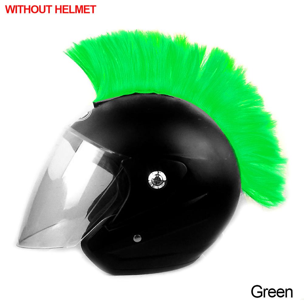 Born Pretty Mohawk Helmet Wig Cuttable Helmet Decorations Wigs Cockscomb Motocross Full Face Off Road Helmet Decoration Hair Sticker Paste