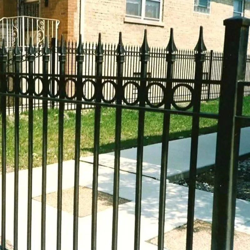 Professional manufacturer supply decorative wrought iron fence simple iron fence design