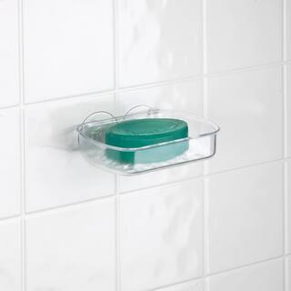 Bath Bliss Small Soap Dish with Suction in Clear 3978