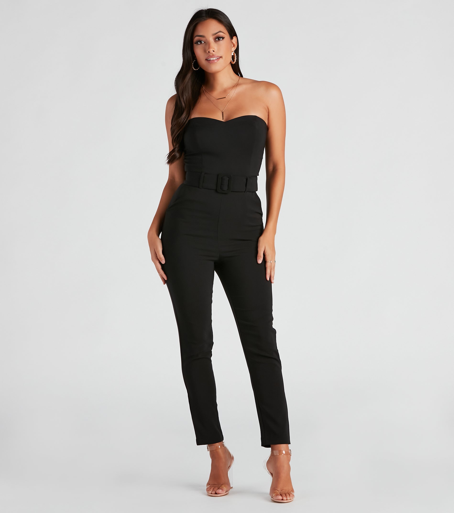 Sophiscated Chic Belted Jumpsuit