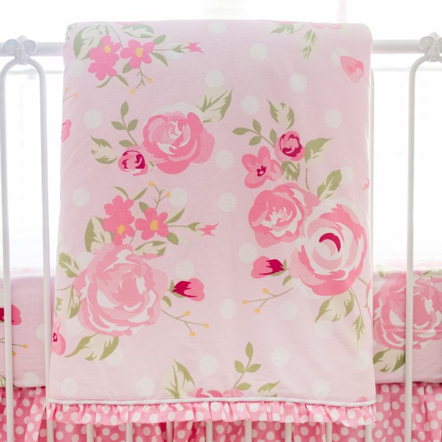 Crib Bedding Set My Baby Sam White Pink