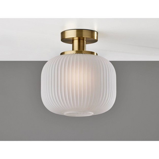 Hazel Flush Mount Pendant Antique Brass Adesso