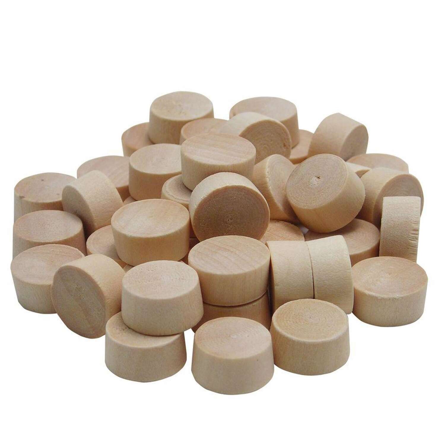 Wolfcraft Flat Hardwood Head Plug 1/2 in. D X 1/4 in. L 1 pk Natural