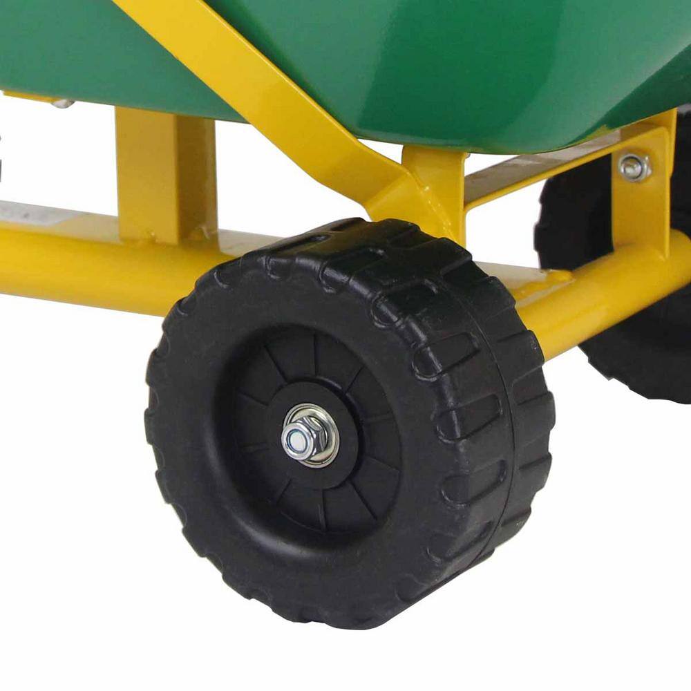 HONEY JOY Sand Dumper Kid Ride On Sand Digger Heavy-Duty Digging Scooper 4-Wheel Toy Green TOPB001522