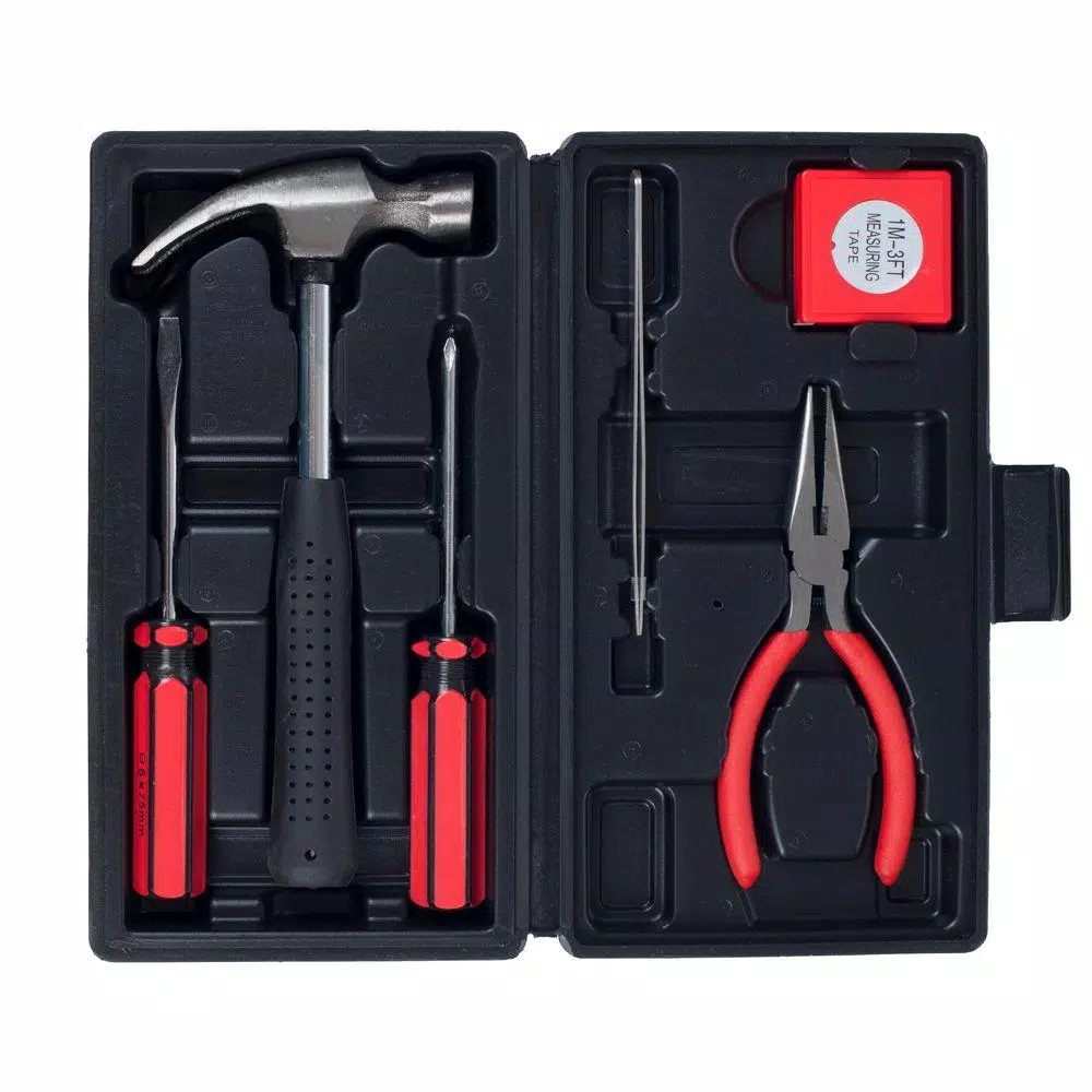 Stalwart Multipurpose Car and Office Black Tool Kit (7-Piece) and#8211; XDC Depot