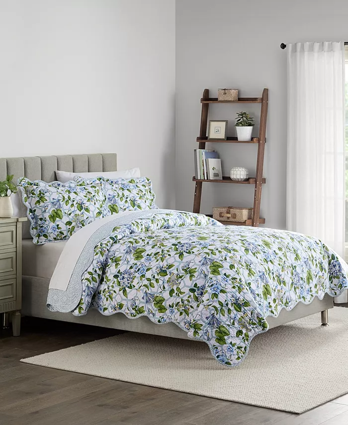 Waverly Treillage Trellis Printed 3-Pc. Bedspread Set， Queen